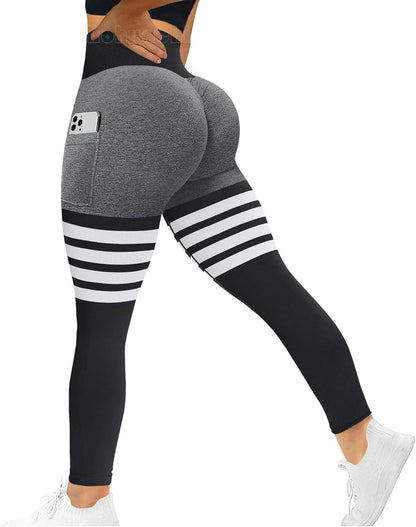 High Waisted Leggings for Women Tummy Control Butt Lifting Yoga Pants Workout Compression Tights